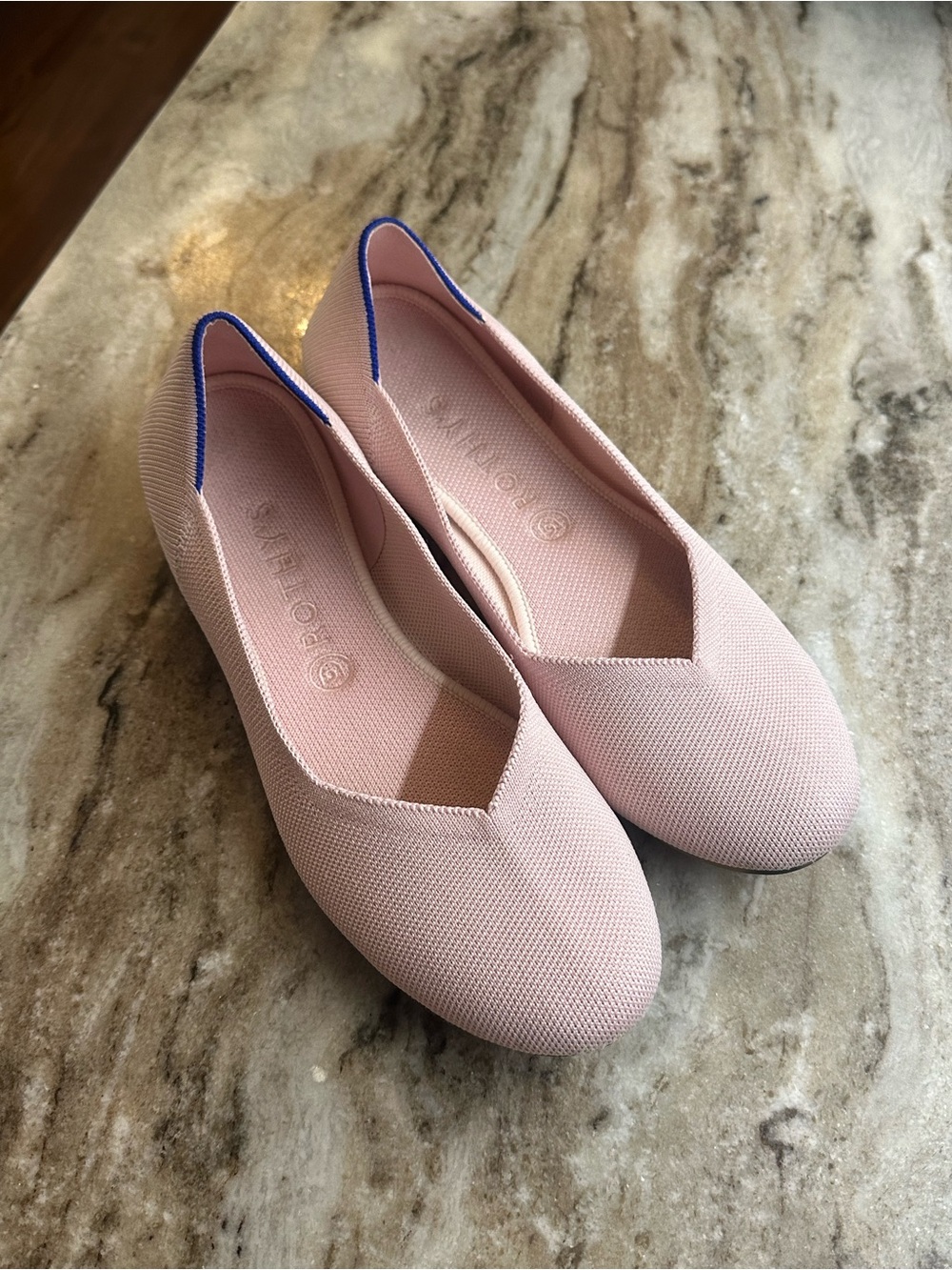 Rothy’s size 11 Pink Slip-On Ballet Flats rounded toe